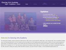 Tablet Screenshot of dancingartsacademy.com